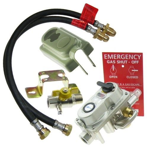 OPSO TWO BOTTLE CHANGEOVER KIT 2 GAS CYLINDERS CAMPING CARAVAN CATERING TRAILER