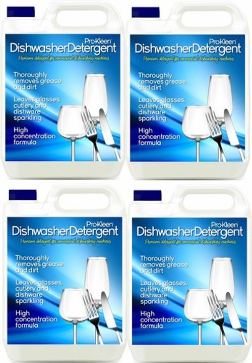ProKleen Dishwasher Dish Washer Cleaner Detergent Liquid Solution 4 x 5 Litres