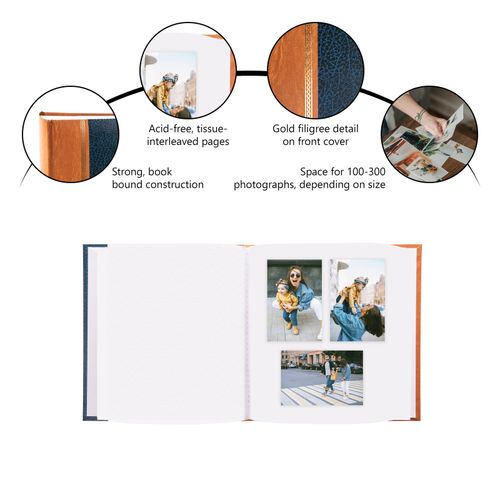 Kenro Grace Classic Photo Album 100 Pages Traditional 29x32cm Blue  - KD103UE — image 2
