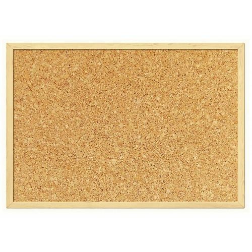 Cork Board Pin Message Notice Board Wooden Frame Office Memo School Pinboard  — image 1