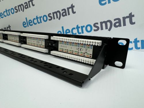 24 Port 1U CAT6 Krone 110 Dual IDC UTP Patch Panel for 19" Network Data Cabinet — image 4