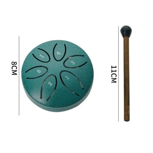 Rain Drum for Outside Garden, Steel Tongue Drum Rain Chime Inches 6 Note Drum