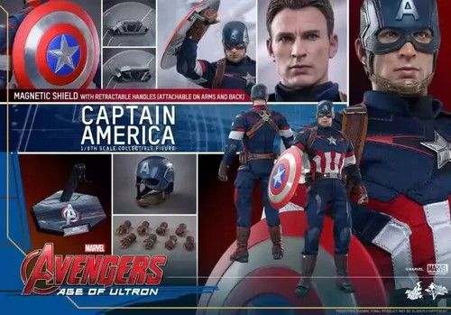 IN STOCK New Hot Toys MMS281 Avengers Age of Ultron Captain America Chris Evans
