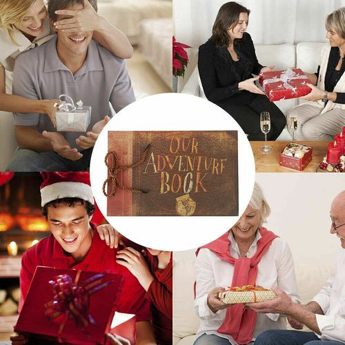 Vintage Photo Album Scrapbook Our Adventure Book Memory Anniversary DIY Gift UK — image 8