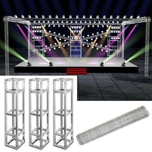 3 x Light Space Truss Podium 3M DJ Wedding Concert Stage Square Exhibition Stand