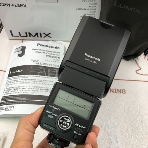 Panasonic DMW-FL580L top flash for Panasonic GH3 GH4 GH5 GH5S GH5II GH6 S1 S5 — image 1