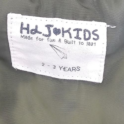 H&J KIDS Green Bomber Jacket Polyester Full Zip Pockets Long Sleeve 2-3Y — image 6