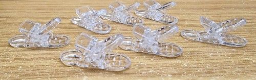 Plastic Dummy Badge Craft Clips Suspender Soother Pacifier Holders