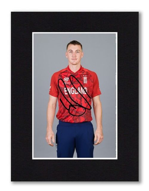 8X6 Mount Harry Brook signed PHOTO Pre Print Ready To Frame England Cricket