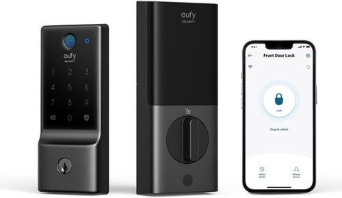 eufy Security Smart Lock C220 Fingerprint Keyless Entry Door Lock Wi-Fi Deadbolt