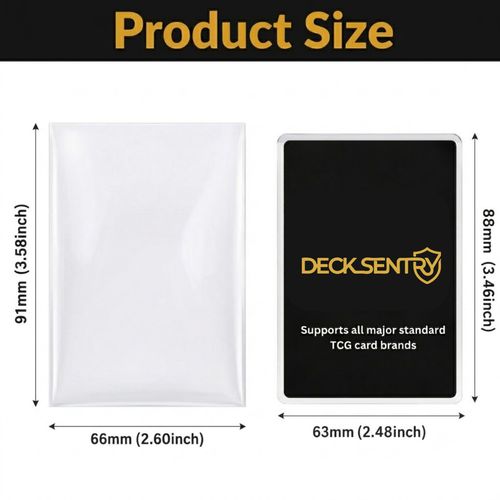 DeckSentry Soft Sleeves Standard Penny Trading Card Sleeves Pokemon/MTG (400) — image 2