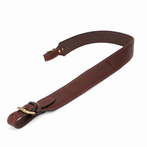 TOURBON Hunting Rifle Sling Gun Leather Carry Shoulder Strap Adjustable Brown UK — image 4