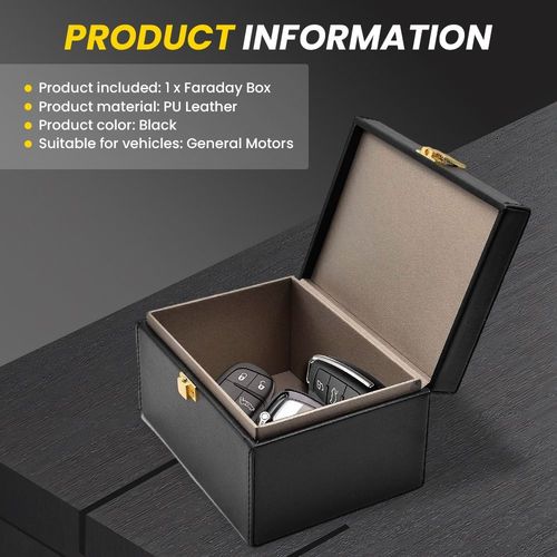 Faraday Box Faraday Pouch Pack Signal Safe Keyless Entry Car Key Safe Protector — image 2