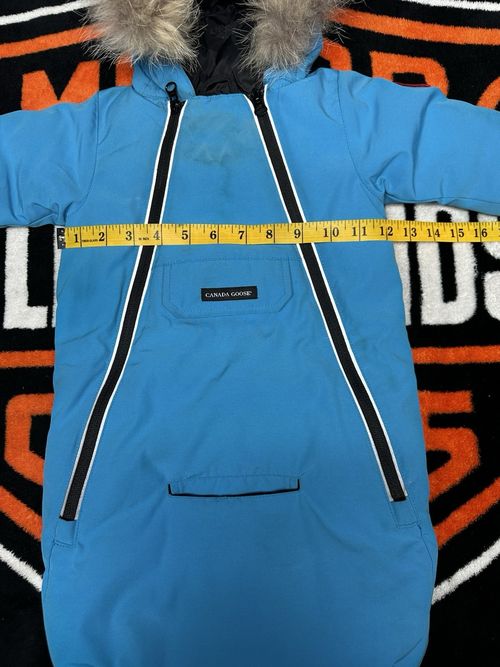 Canada Goose Baby Bunny Bunting Lamb Snowsuit Blue Size 0-3 Months — image 9