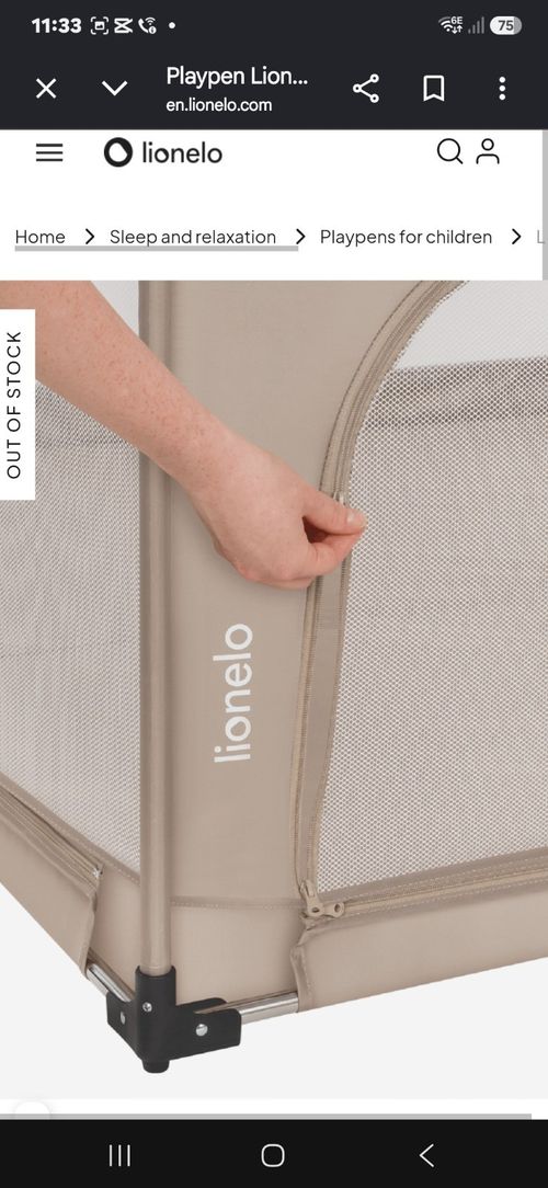 Lionelo Florence XL Easy Fold Large Baby Playpen 180 x 200 cm Foldable — image 6