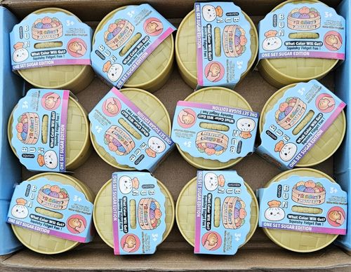 12pc GLITTER SQUISHY DUMPLING  (RANDOM) - Stress Relief Toy -  SMALL ONE — image 2