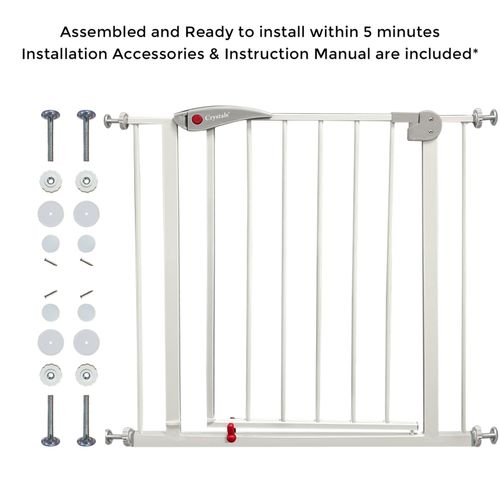 Baby Safety Gate Home Pet Dog Barrier Stair Safe Secure Doorway Guard 75 to 85cm — image 6