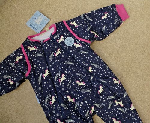 JOJO MAMAN BEBE Sleep Snuggler 18-24m NEW 🦄  UNICORN SLEEPING BAG 2.5 Tog SUIT