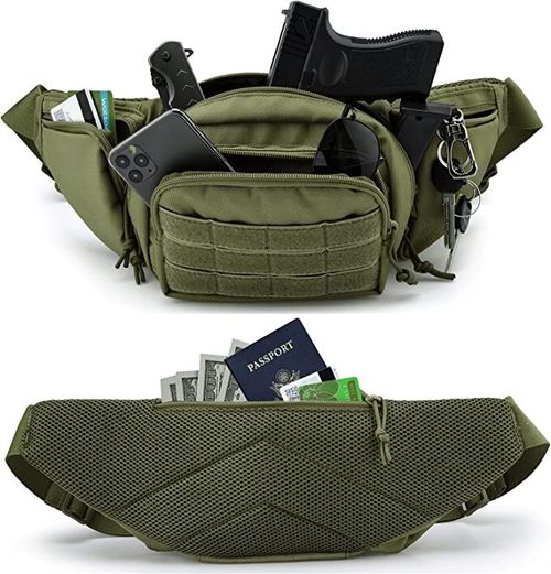 Tactical Pistol Bag Waist Handgun Bag Holster Gun Fanny Pack with Magazine Pouch — image 2
