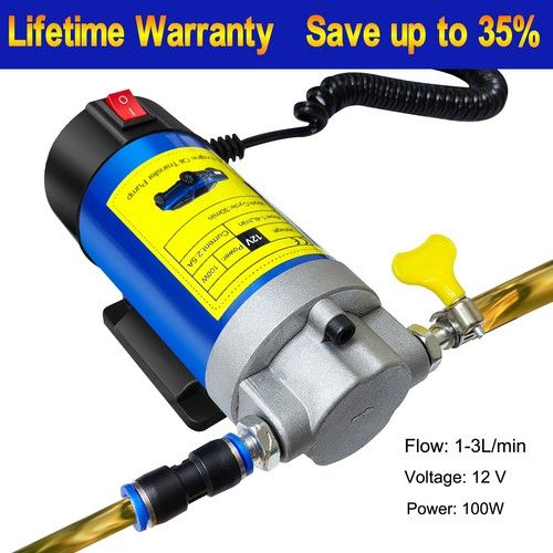 12V Electric Car Diesel Engine Oil Change Transfer Extractor Suction Syphon Pump