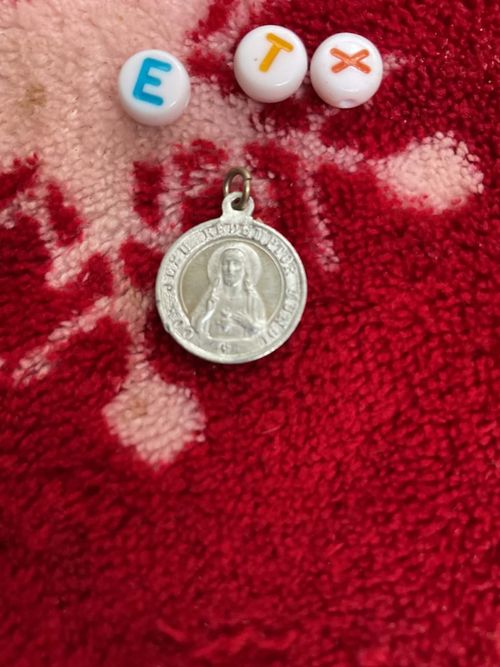 Vintage Pope Pius Silver Religious Charm Pendant — image 2