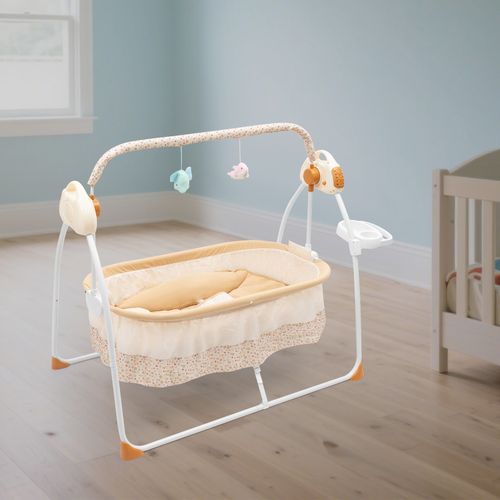 Electric Bluetooth Auto-Swing Cot Baby Cradle Crib 25KG Infant Bed Rocking Chair — image 16