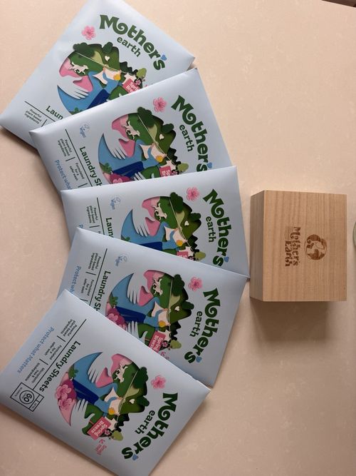Mother's earth Laundry Sheets Spring Breeze 30 Pack 60 Loads — image 2