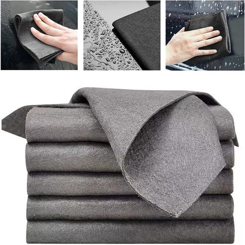 5 Pack Microfiber Cleaning Cloths Lint Free Glass Dish Polishing Rag 30x30cm — image 1