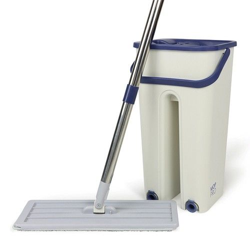 Mop PRO Mop and Bucket Set Multi-Functional Wash & Dry Flat Squeeze 360° + Pads