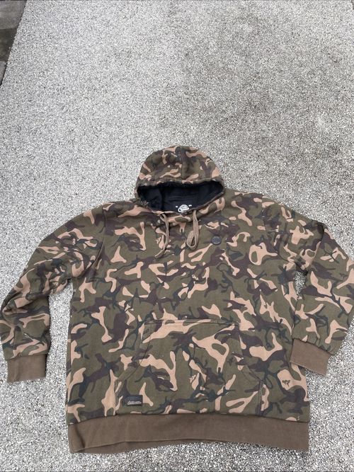 Men’s 2XL Fox Chunk Limited Edition Camo Carp Fishing Hoodie Top Jumper Pullover — image 1