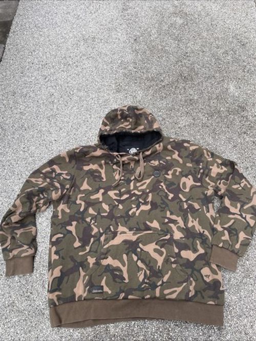 Men’s 2XL Fox Chunk Limited Edition Camo Carp Fishing Hoodie Top Jumper Pullover