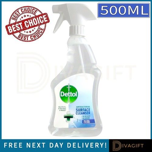 DETTOL ANTI BACTERIAL DISINFECTANT SURFACE CLEANSER CLEANER SPRAY 500ML NEW