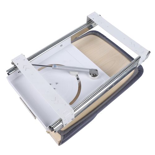 180° Rotation Retractable Ironing Board Closet Folding Pull-Out Stow Away Gray — image 6