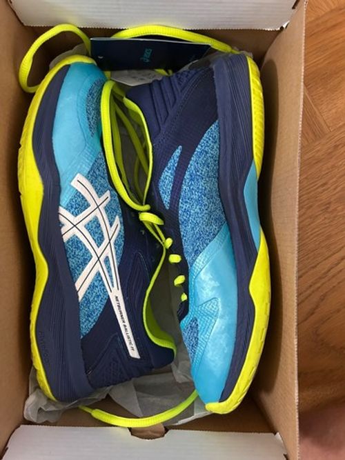 ASICS Netburner Ballistic FF Netball Shoes Blue Size 5.5 UK 