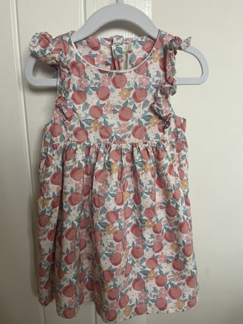 Girls Floral Fruit Summer Dress Size 2-3 Years (Small Fit 18-24 Months)