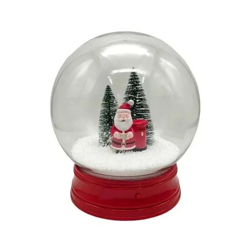 Christmas LED Snowing Santa Ornament Music Warm White Lights Indoor Decor — image 5