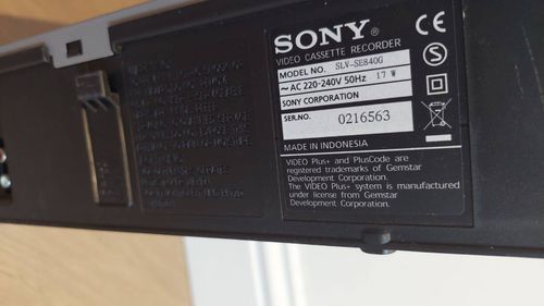 Sony video cassette player SLV-SE840G — image 6