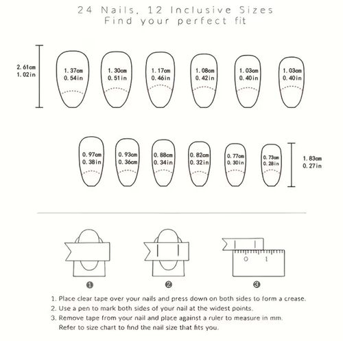 24pcs Burgundy Almond Press-On Nails Each Nail Adorned with 3D Red Cherry Design — image 5