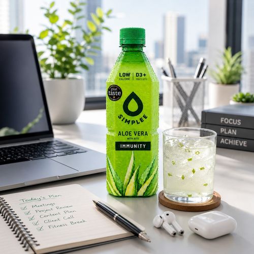 SIMPLEE Aloe Vera Drink With Bits (Immunity) – 500ml Bottles (Pack of 6) — image 5
