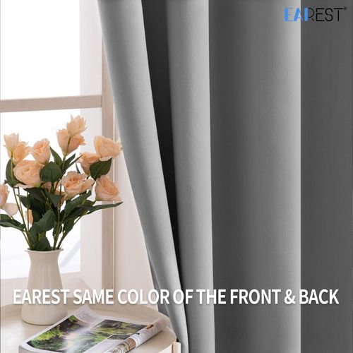 2PCS Blackout Curtains Eyelet Ring Top Pair Thick Thermal Ready Made + Tie Backs — image 5