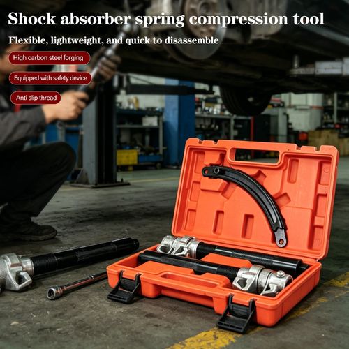 2PCS Car Coil Spring Compressor Hook Strut Clamp Suspension Clamp Kit With Case — image 8