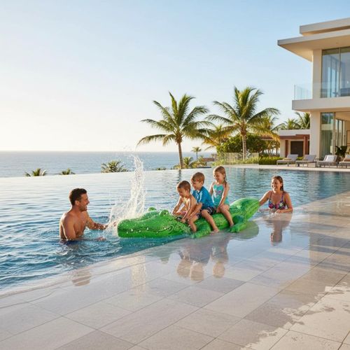 Inflatable Floating Easy to Inflate Inflatable Gator Floating — image 3
