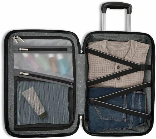 Samsonite Precision DLX Hardside 2 Piece Suitcase Expandable Luggage Set Black — image 4