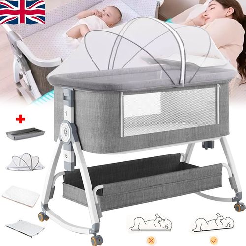 Baby Bedside Crib Sleeper Bassinet Safe Co-Sleeping Storage Bag Easy install — image 1