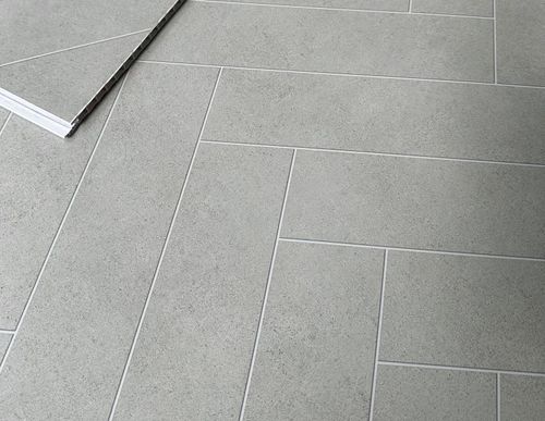 Stone Grey Chevron 1000mm PVC Shower Wall Panels 1m x 2.4m Bathroom Cladding — image 6