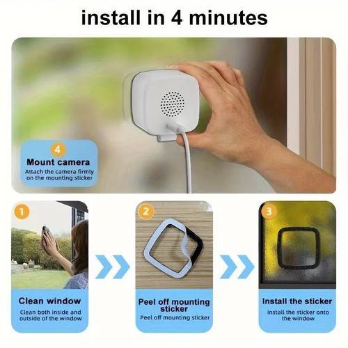 2K Window Security Camera 3MP Full Color Night Vision WiFi 2.4/5GHz Indoor Mount — image 5