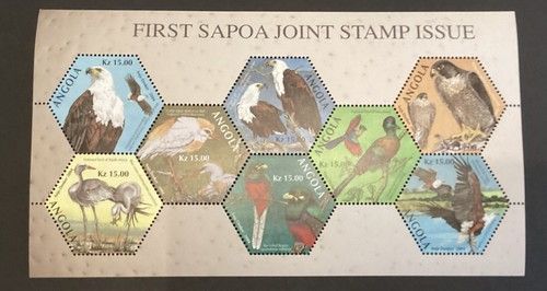 Angola 2004 SAPOA bird sheet