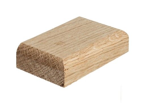 Staircase Newel Post Cap Slim Flat Oak for 90mm Newels Full or Half Options
