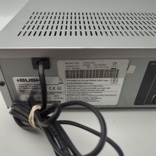 Bush DVRHS02 6 Head VCR DVD Player Combo Recorder  Remote COPY VHS TO DVD — image 8
