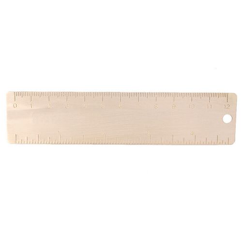 Mini 12CM Brass Caliper Scale Ruler Small Ruler Measuring Tool New — image 2